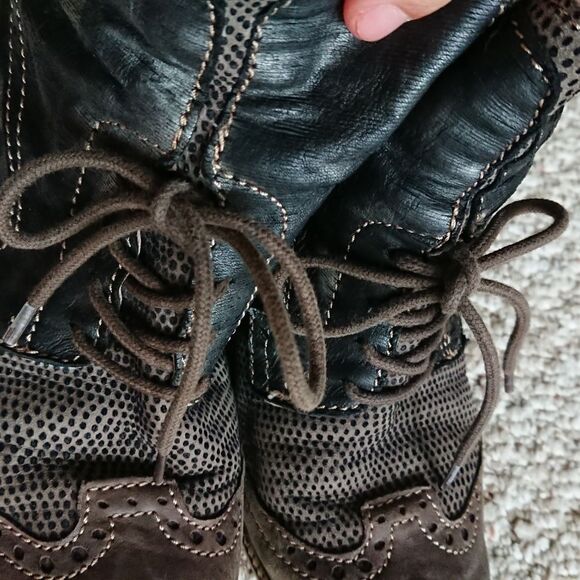 Charme Routard Distressed COMFORT ANKLE BOOTS size 9 - Picture 3 of 12